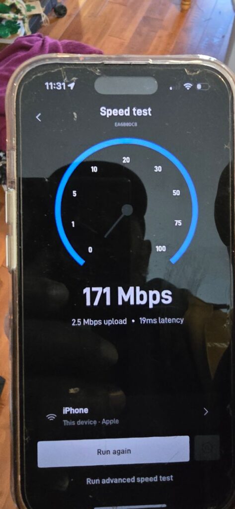 Starlink Installation Zebulon GA Speed Test