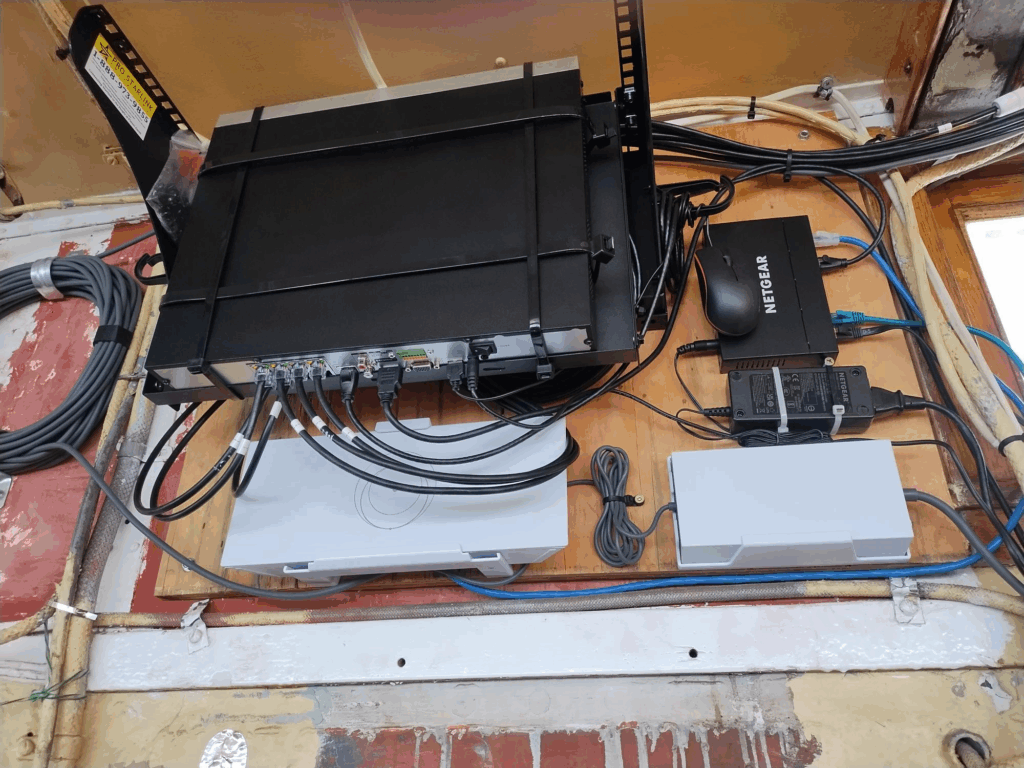 Starlink and marine camera installation