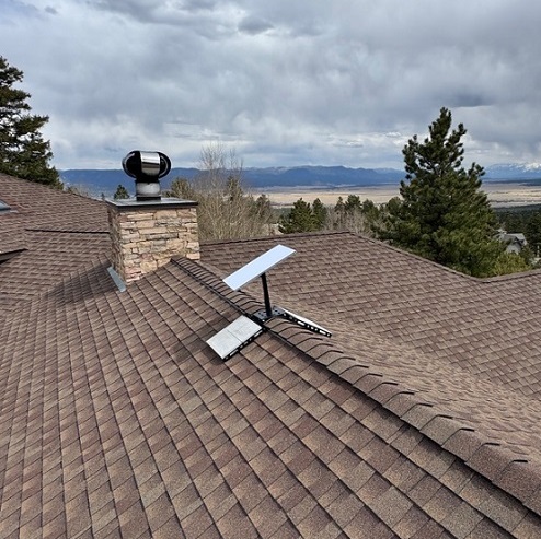 Starlink installation Buena Vista CO Dish Installed