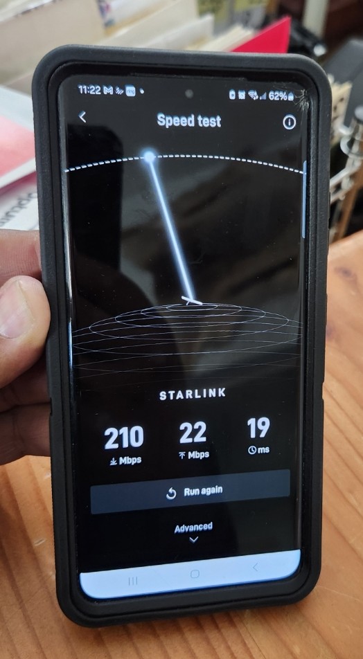 Starlink Speed test 