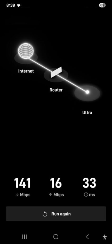 Starlink Speed test