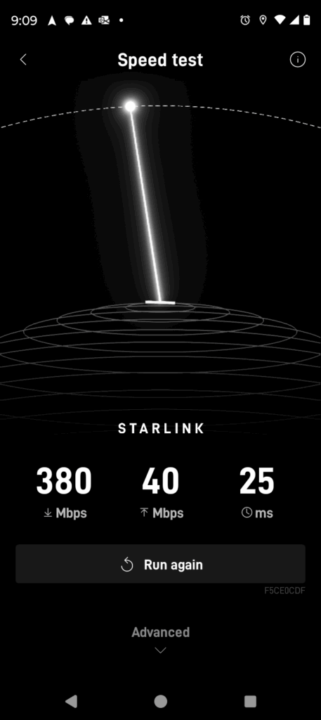 Starlink Speed Test 