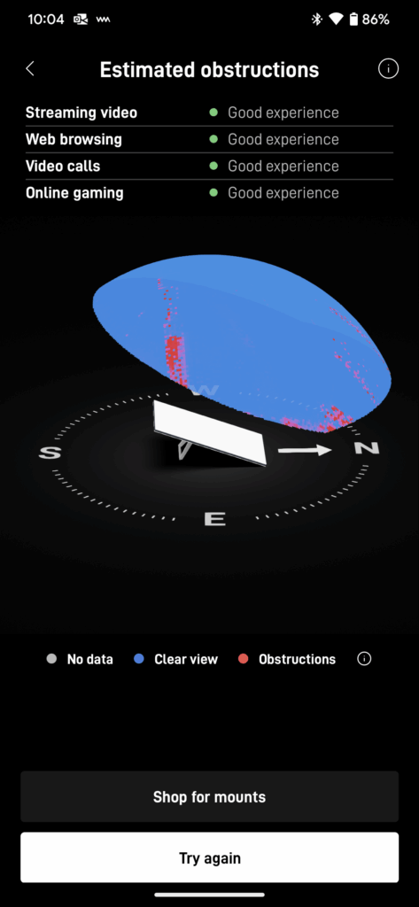 Starlink obstructions test Sierra Vista AZ