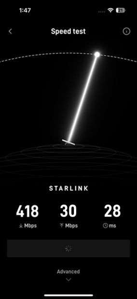 Starlink speed test in Prescott AZ