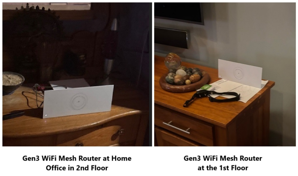 Gen3 WiFI mesh router setup