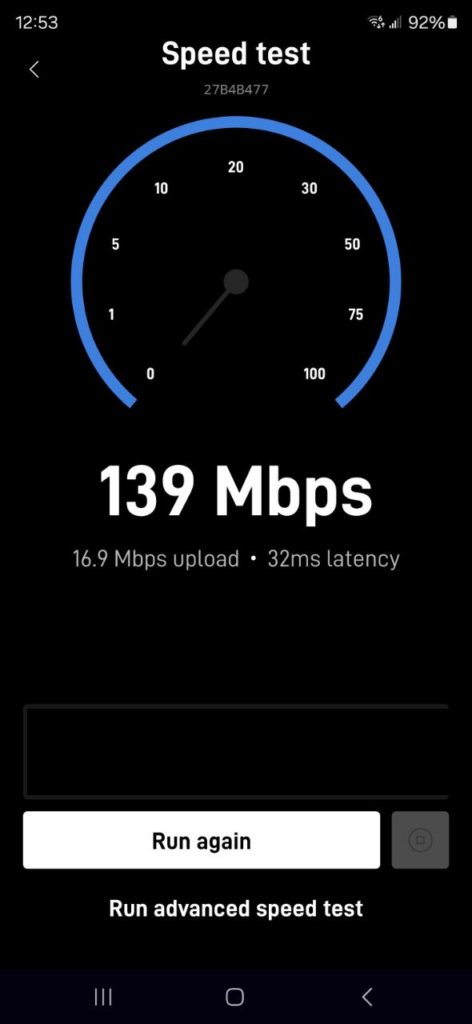 Starlink speed test Oxnard CA