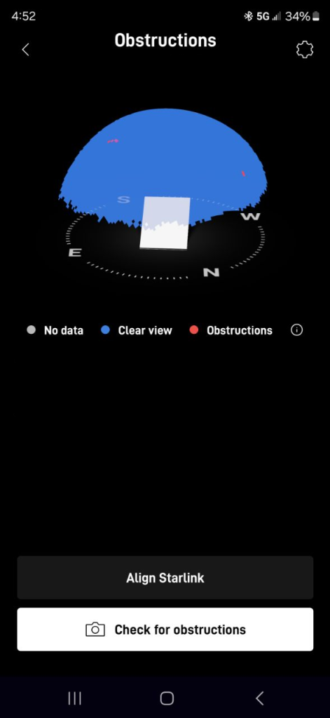 Starlink obstructions test Haleiwa Oahu HI