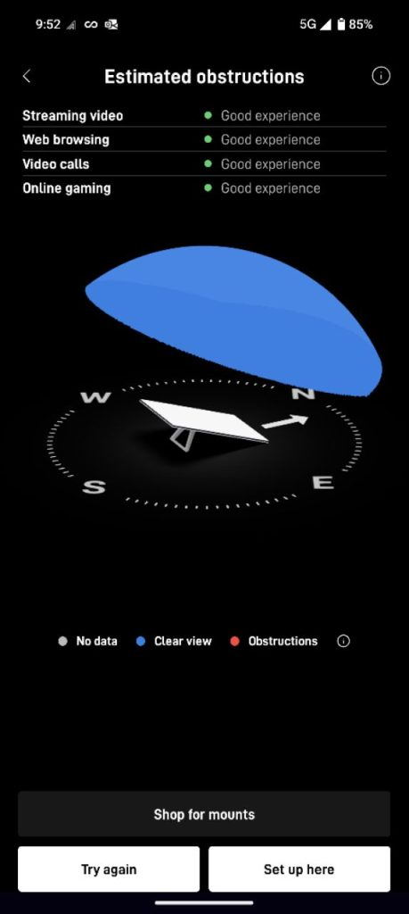 Starlink Obstruction Test Sandy UT 