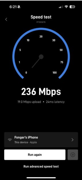 Starlink speed test Paradise Valley AZ